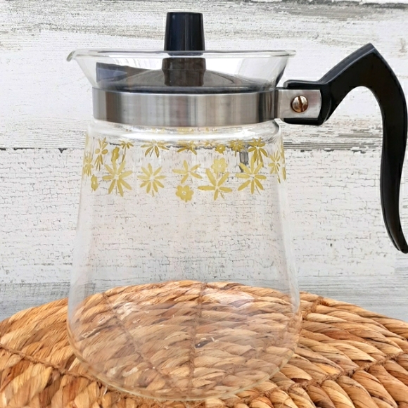 VTG CORY GLASS COFFEE POT - Picture 3 of 10